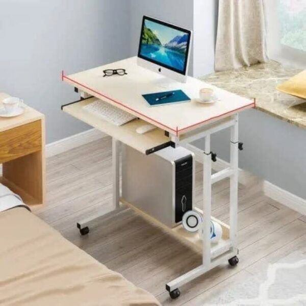 Portable and Beside Bed A&S Adjustable Laptop Table With Keyboard Drawer
