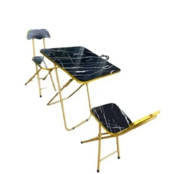 Foldable Chair Table 1 Table 2 Chairs Black rvr