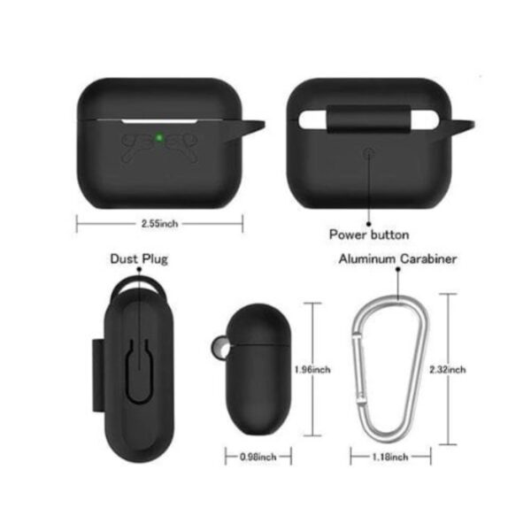 Black Protective Cover Case For Airpod Pro frf