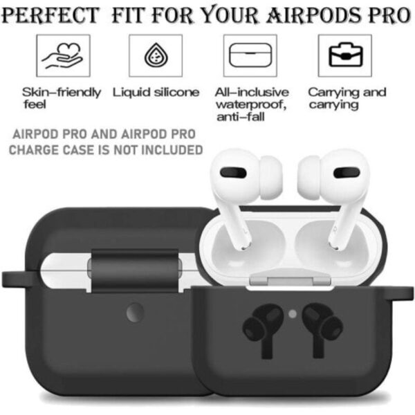 Black Protective Cover Case For Airpod Pro grg