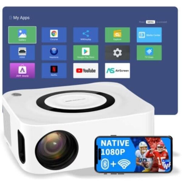 Y9 Android Mini Projector 350ANSI Full Hd Native