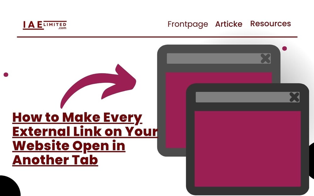 How to Make Every External Link on Your Website Open in Another Tab